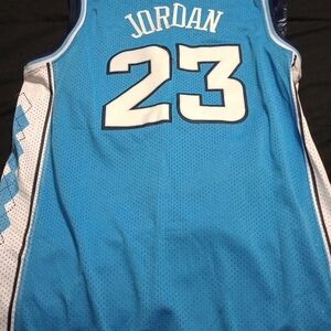 Jordan Men's Blue and White Jersey